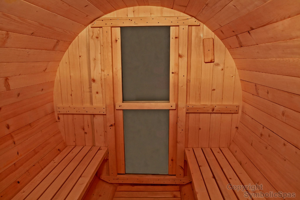 New 6 Ft Canadian Red Cedar Barrel Sauna Wet Dry Spa 4 Person Size 