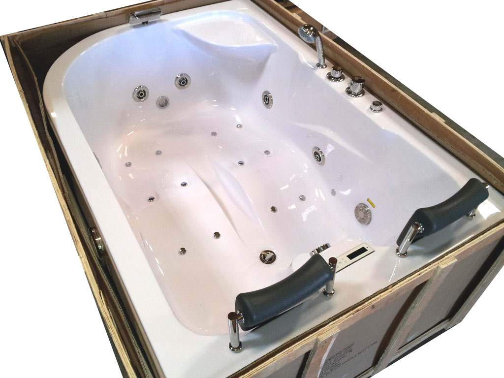 Two 2 Person Indoor Whirlpool Hot Batht Tub Jetted Massage Bathtub ...