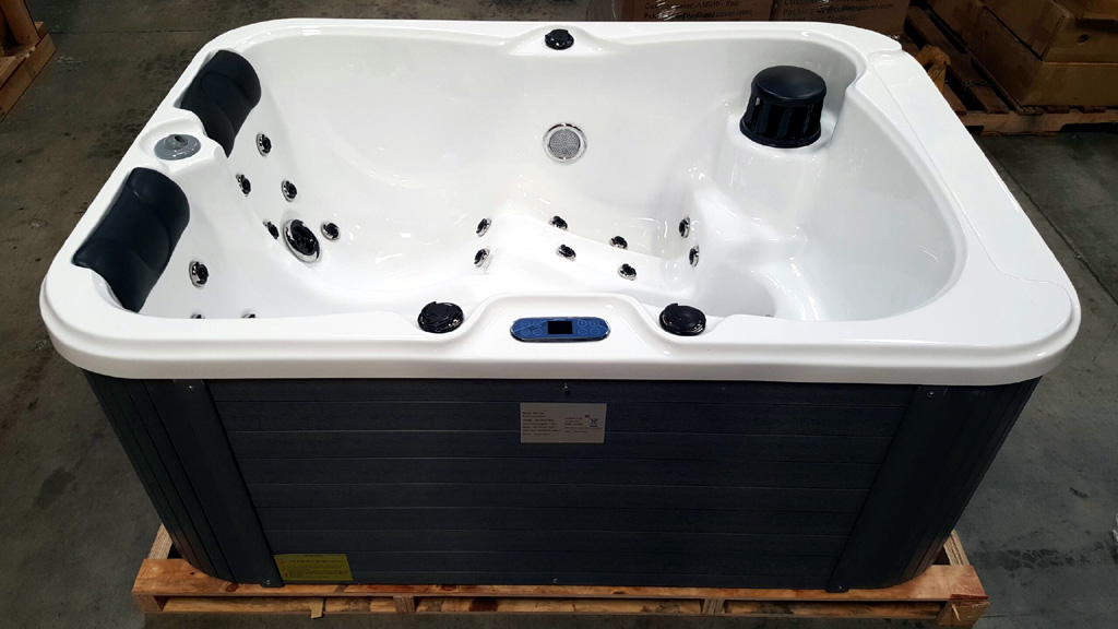 2 PERSON HOT TUB SPA Bath Indoor/Outdoor Hydrotherapy 31 Jets 2 Lounger ...